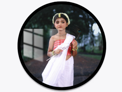 Border Circle Shape Acrylic Photo Frame